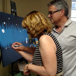 Teaming up together.