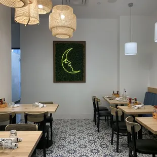 the interior of a restaurant