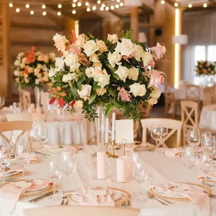 The table arrangement's are my fav.