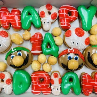 Birthday Donuts Super Mario