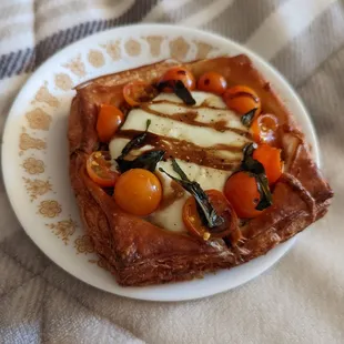 Caprese danish, tastes as good as it looks. Thanks, Pauline!