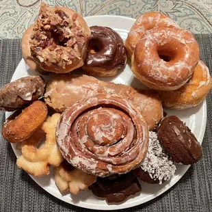 Picked up an assortment of donuts