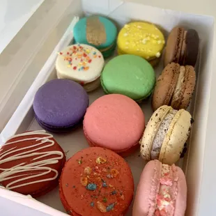 a box of macarons