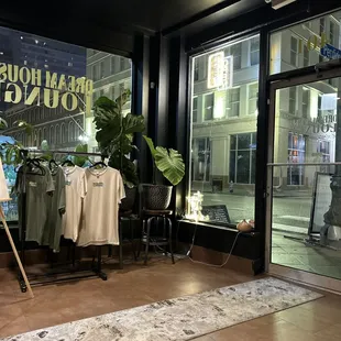 the entrance to the store