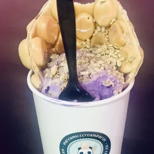 #Bubble#Waffle#Cone#Ube#IceCream