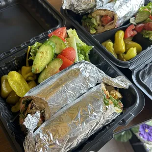 #24. Chicken Breast Sandwich &amp; #27. Beef Shish Sandwich