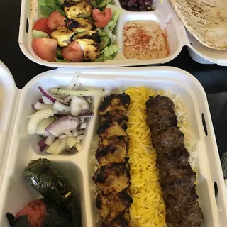5. Chicken and Beef luleh Combo with Rice