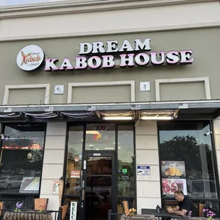 Front view of the restaurant