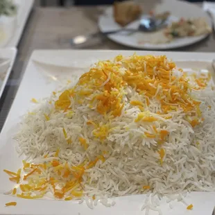 Saffron rice: very fluffy and delicious