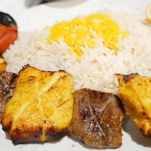 Combo with chicken &amp; beef was very tender and delish!!!