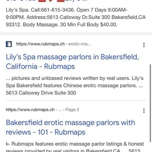 I'm was shocked to see this when I looked up the address for this massage place! Stay away if you don't want some disease.