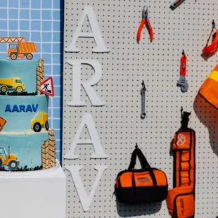 Construction theme birthday.