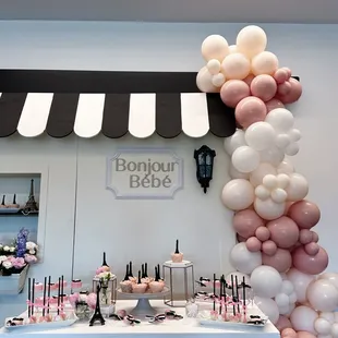 Parisian theme baby shower