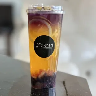 Dream Tea: Blueberry pineapple butterfly tea 25% sweetness