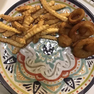Family Fries and Onion Rings