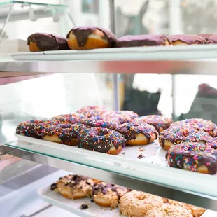 food, dough desserts, donuts