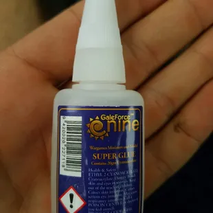 The glue. My goal for visiting this shop.