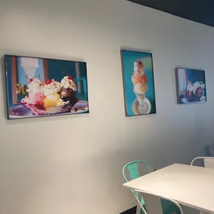 Pictures of their sundaes