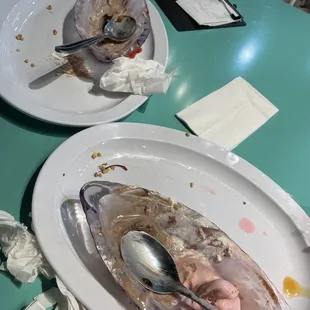 Empty banana splits