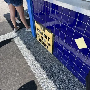 Make sure you bring cash