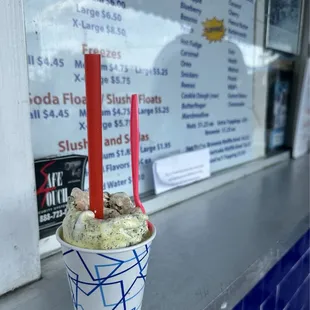 Cake Batter, Oreos and Cookie Dough Shake