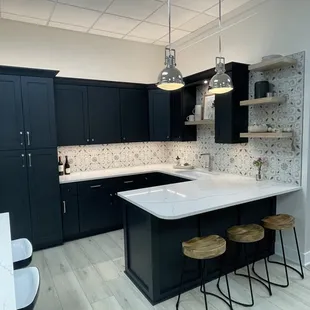 Our Design Center is coming along! We can't wait to host customers here to pick out their remodeling finishing touches!