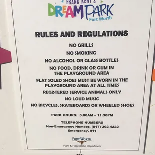Rules and Regulations