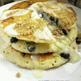 Blue Berries, Brown Sugar... steaming Hot Cakes..