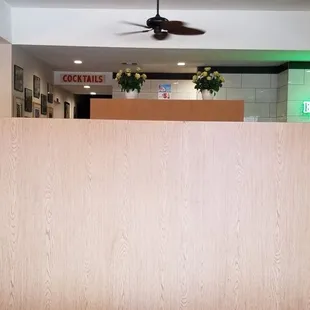 bar in the back