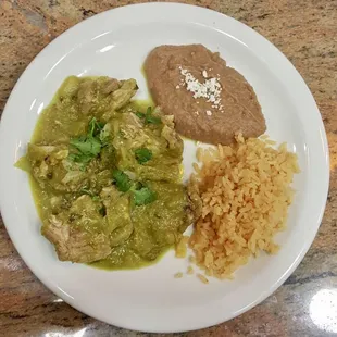 Chile verde plate