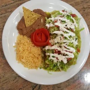 Green enchilada plate