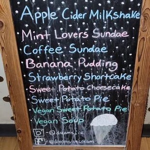 Now serving menu