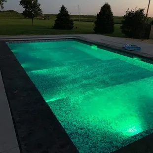 16 x 32 glowing at night