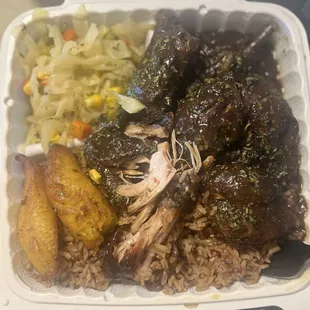 Brown stewed chicken