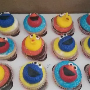a box of cupcakes