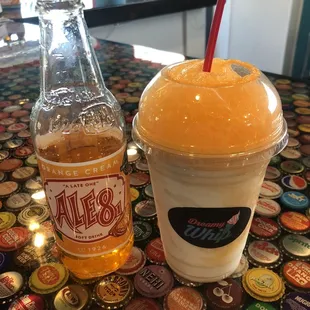 Ale-8 orange cream soda float! Amazing!