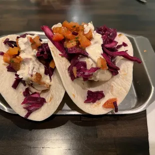 Tasty fish tacos