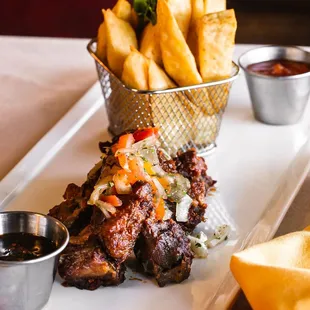 a plate of food