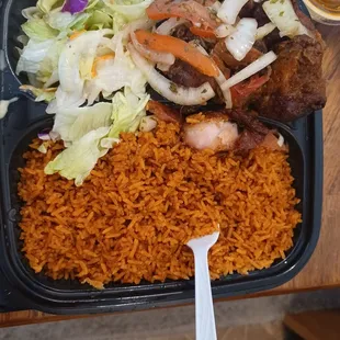 Jollof rice and oxtail