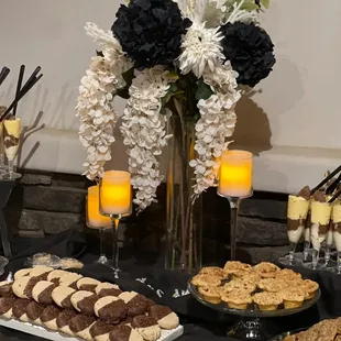  table of cookies and desserts
