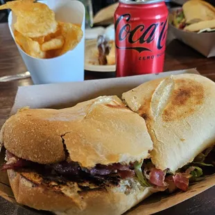 Hot Pastrami Sandwich