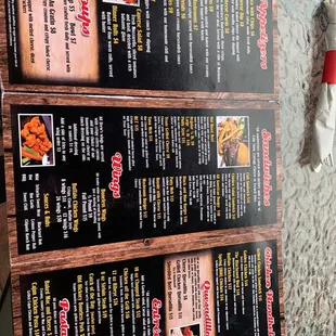 menus and prices