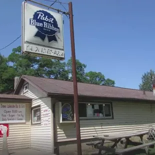 the front of the restaurant