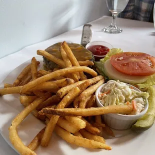 Halsted Street Burger and fries