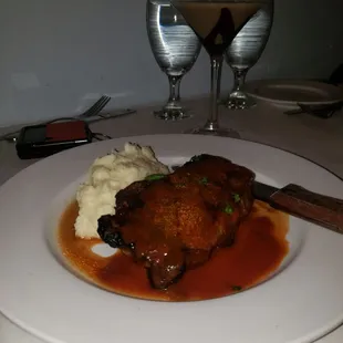 Steak Frites with Mashed Potatoes