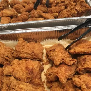 chicken wings and fried chicken