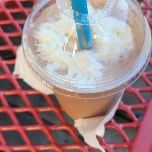 They have a nice photo of milk shake put up. Aren&apos;t doing a good job in reality- didn&apos;t put cream and when asked...