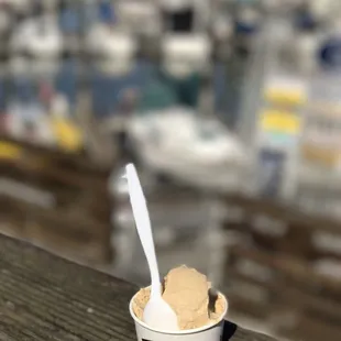 Enjoying my gelato under the sun
