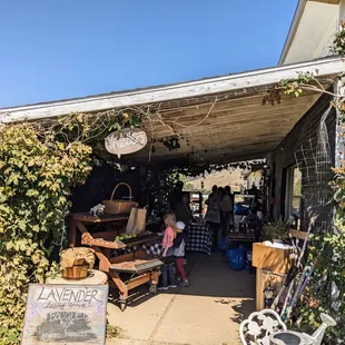 Lavendar bouquets and weigh station