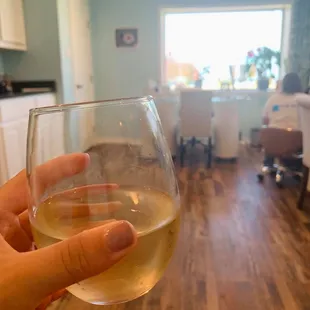 Wine While Getting pampered!? Yes, Please!